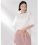 メッシュ×シフォンコンビチュニックトップス