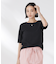 カットサッカークルーネックTシャツ