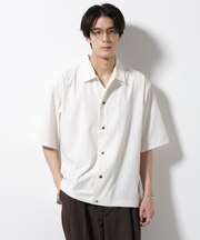 シャドーストライプハーフスリーブシャツ