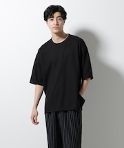 ジャガードニットソーTシャツ 半袖(セットアップ可)