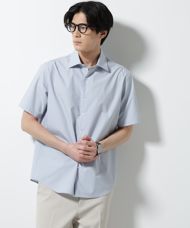 「N shirt」 速乾 セミワイドカラーシャツ半袖