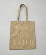 「NJ/CLUB」 グラフィックロゴトートバッグ