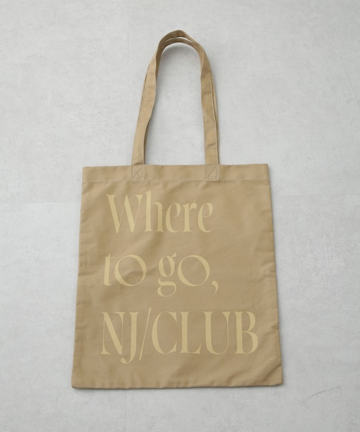 「NJ／CLUB」 グラフィックロゴトートバッグ