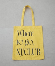 「NJ/CLUB」 グラフィックロゴトートバッグ