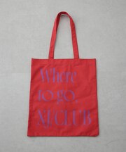 「NJ／CLUB」 グラフィックロゴトートバッグ