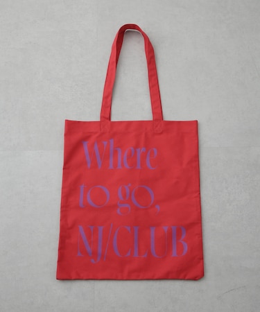 「NJ／CLUB」 グラフィックロゴトートバッグ