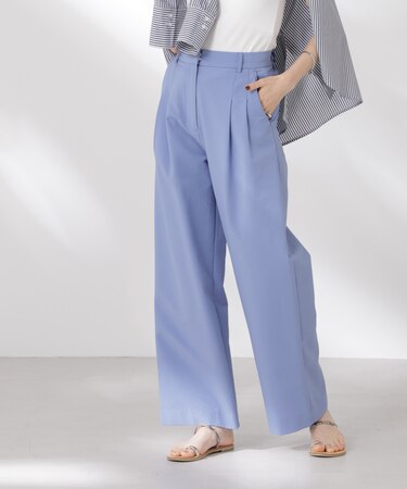 サッカータックワイドパンツ(セットアップ可)