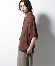 シースルーチェックシャツ