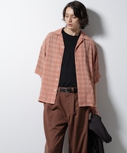 シースルーチェックシャツ