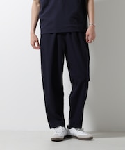 ジャージーサッカーワイドテーパードパンツ