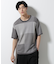 ブロックチェックニットTシャツ 半袖