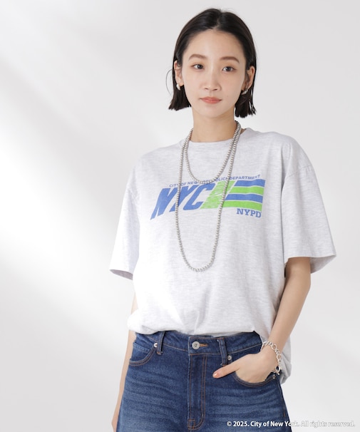 GOOD ROCK SPEED／NYC Tシャツ アッシュ