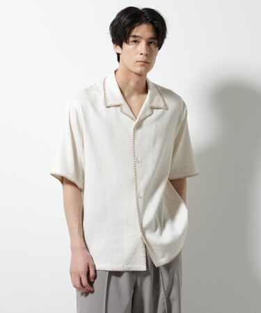 ハンドステッチリラックスシャツ 半袖