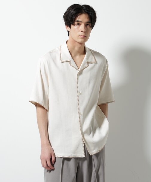 ハンドステッチリラックスシャツ 半袖