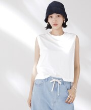 吸水速乾抗菌防臭ノースリーブトップス