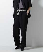 メランジドライイージーテーパードパンツ（セットアップ可）