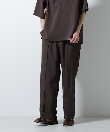 メランジドライイージーテーパードパンツ(セットアップ可)