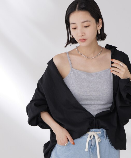 抗菌防臭・接触冷感機能 カップ付きキャミソール