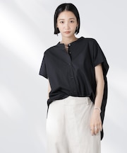 バックギャザーノースリーブブラウス