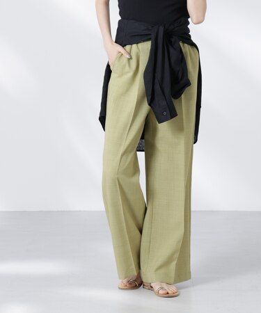 タックイージーセンタープレスストレートパンツ