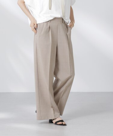 タックイージーセンタープレスストレートパンツ