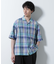 Fabric by INDIA オールドライクマドラスチェックシャツ 半袖