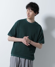 テックワッフルクルーネックTシャツ 半袖
