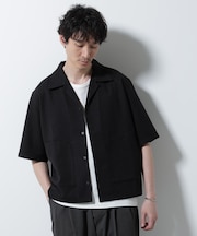 ネップツイルポケットシャツ 半袖