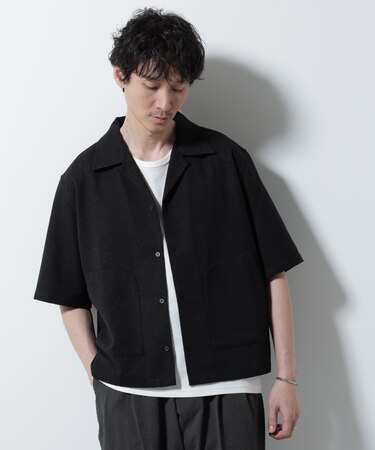 ネップツイルポケットシャツ 半袖
