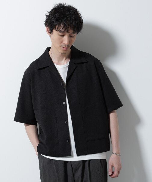 ネップツイルポケットシャツ 半袖