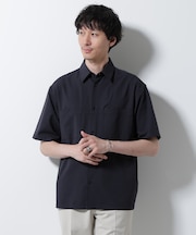 DotAir(R)ミニホールストレッチシャツ半袖／吸水速乾(セットアップ可)