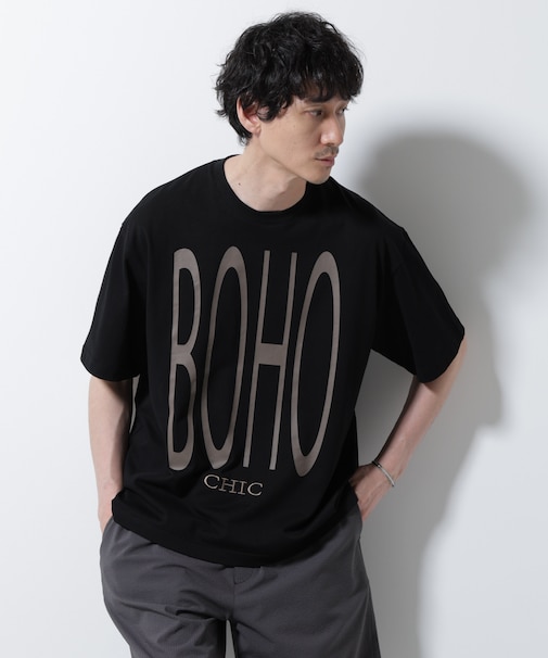 「BOHO CHIC」エディトリアル プリントTシャツ
