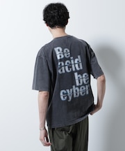 「A-C-Z」ピグメントグラフィックTシャツ 半袖