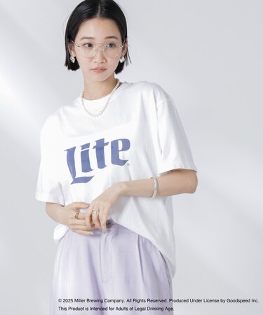 GOOD ROCK SPEED/Miller LITE Tシャツ ホワイト