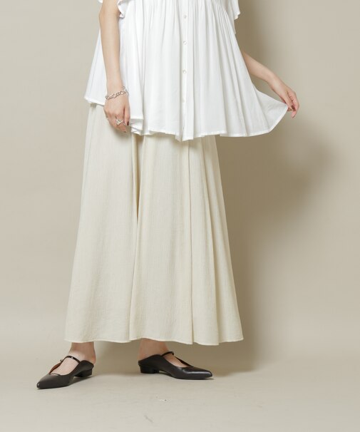 楊柳タックフレアスカート