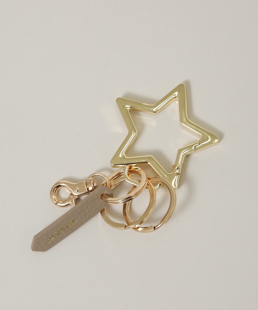 HASHIBAMI／モチーフ カラビナ キーリング スター