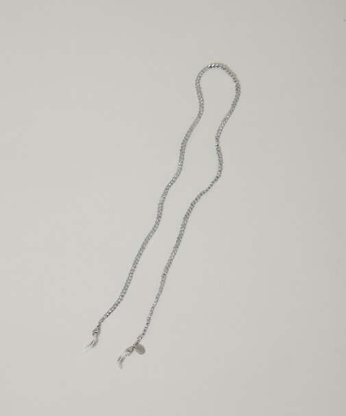 HASHIBAMI／ハート型4mm シルバー グラスチェーン