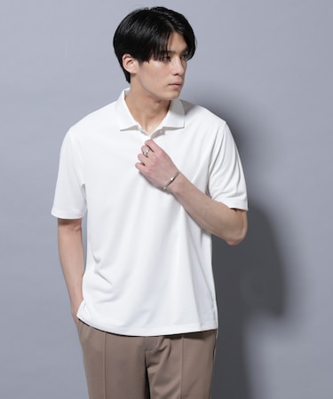 「N POLO」 AERO FREEZE 鹿の子ポロシャツ