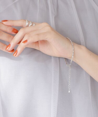 メタルビーズブレスレット