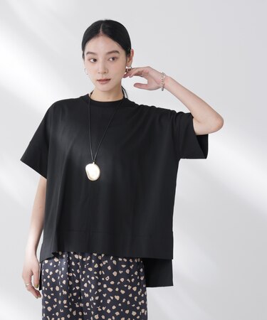 NANOFINE強撚コットンワイドTシャツ