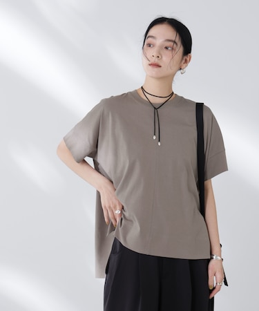 NANOFINE強撚コットンワイドTシャツ