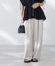 ダルサテンカーブタックパンツ