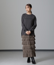 フリルニットスカート