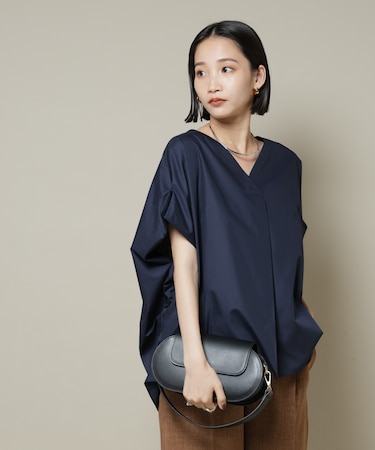 ドルマンワイドスキッパーブラウス