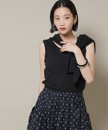 レーストリミングタンクトップ