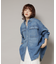 Healthy DENIM／Almond デニム ビッグシャツ