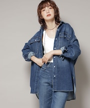 Healthy DENIM／Almond デニム ビッグシャツ
