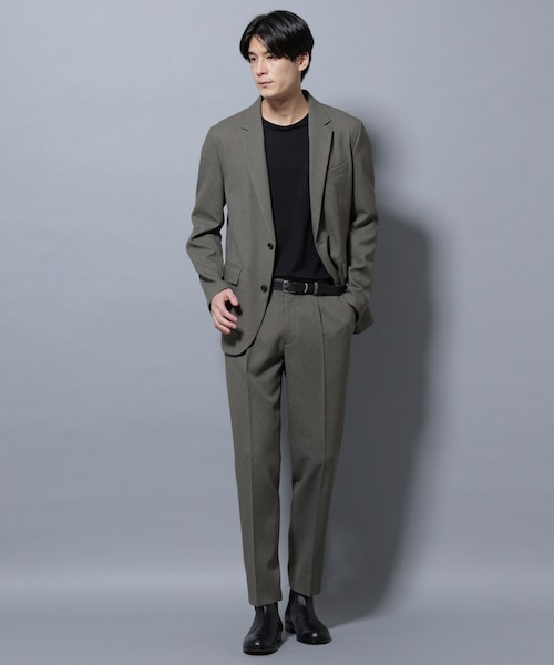 未使用級 ナノユニバース スーツ スリーピース セットアップ グレー L相当 未使用級 ナノユニバース スーツ スリーピース セットアップ グレー L