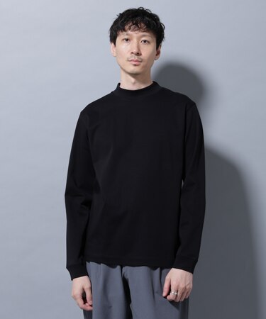アンチスメルモックネックTシャツ 長袖