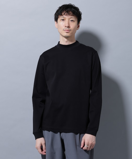 アンチスメルモックネックTシャツ 長袖